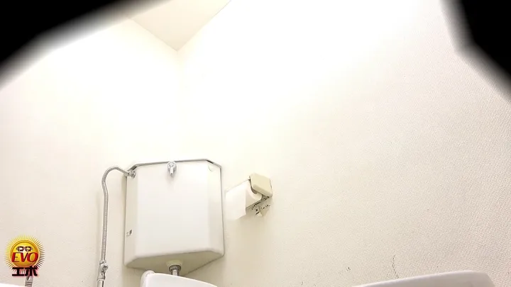 Long-Booted Japanese Girl Dominates a Messy Restroom Stall